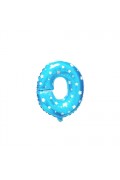 Alphabet Blue Stars Foil Balloon